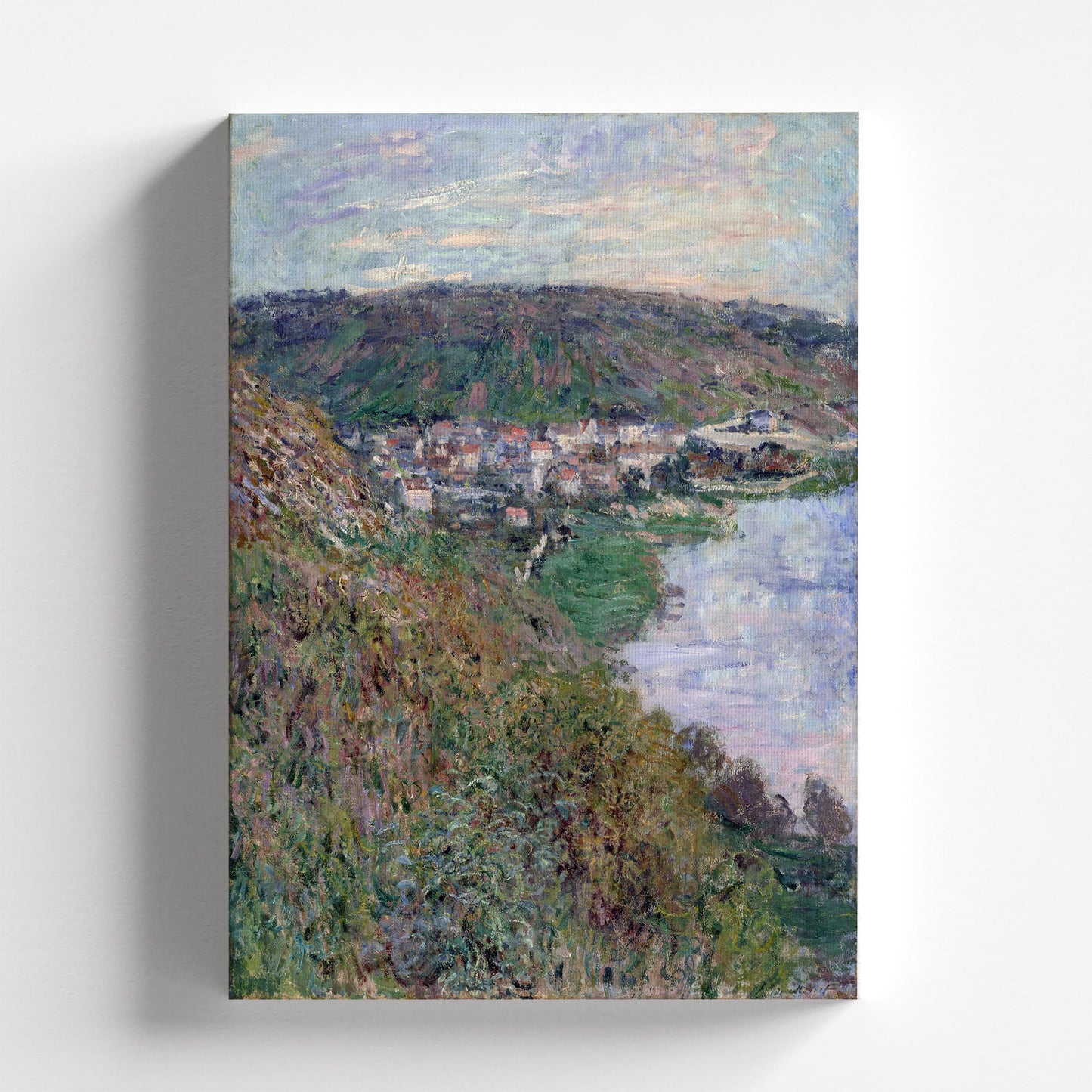 View of Vétheuil by Claude Monet 1880 | Impressionist Art Print (D0614)