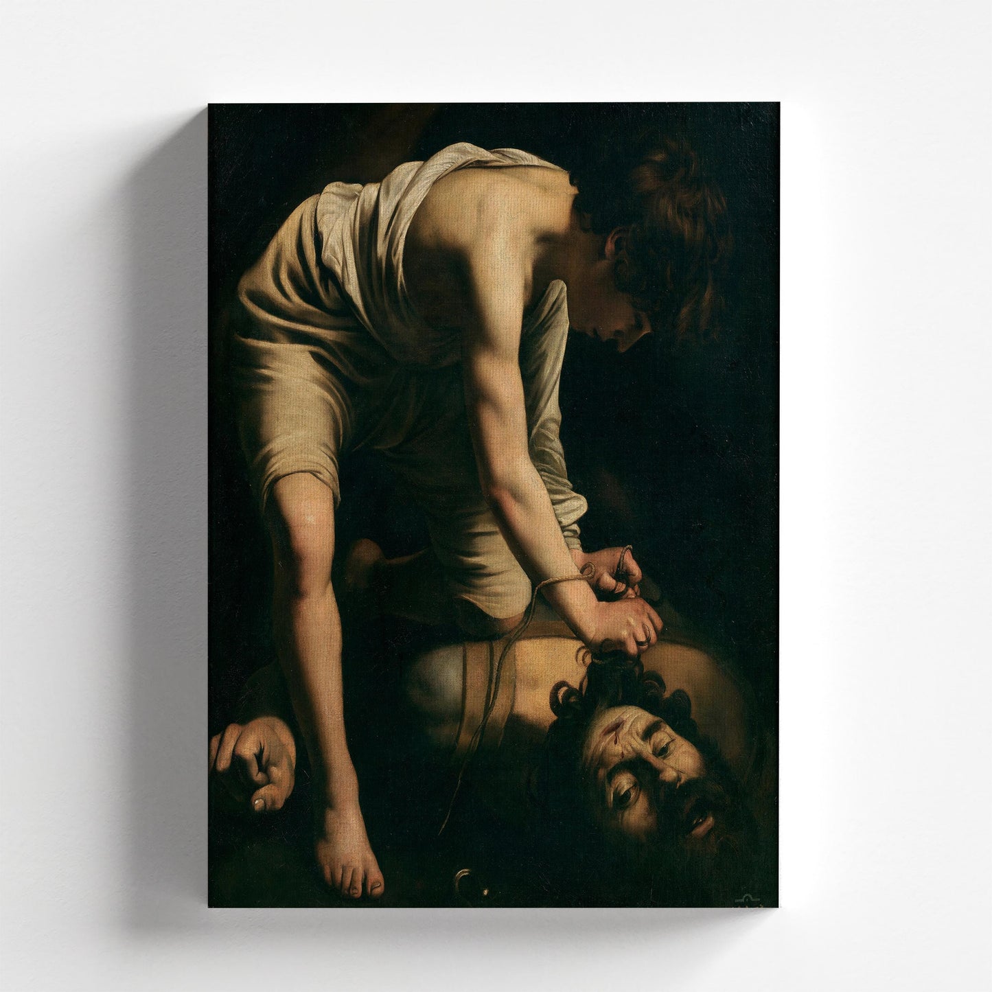 David and Goliath by Caravaggio 1601 | Baroque Art Print (B4179)