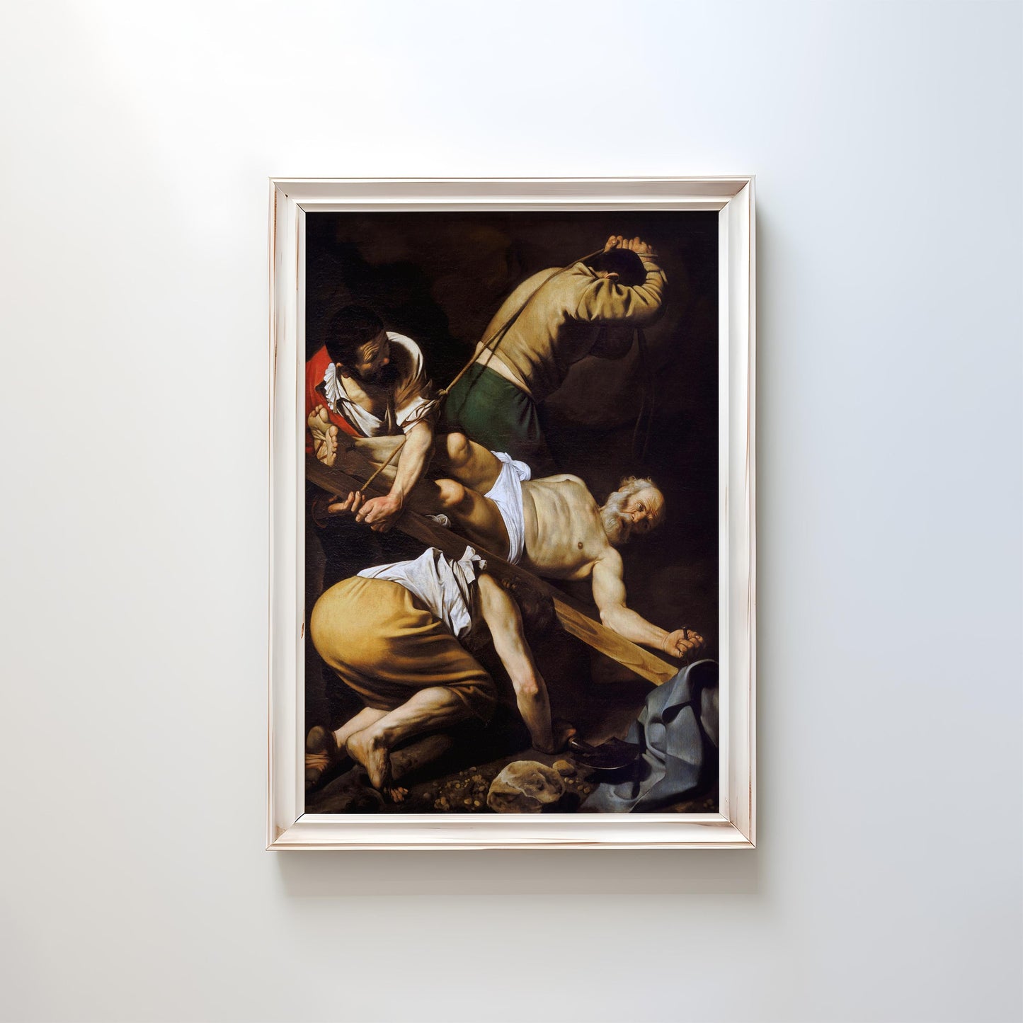 Crucifixion of St. Peter by Caravaggio 1601 | Baroque Art Print (B4178)