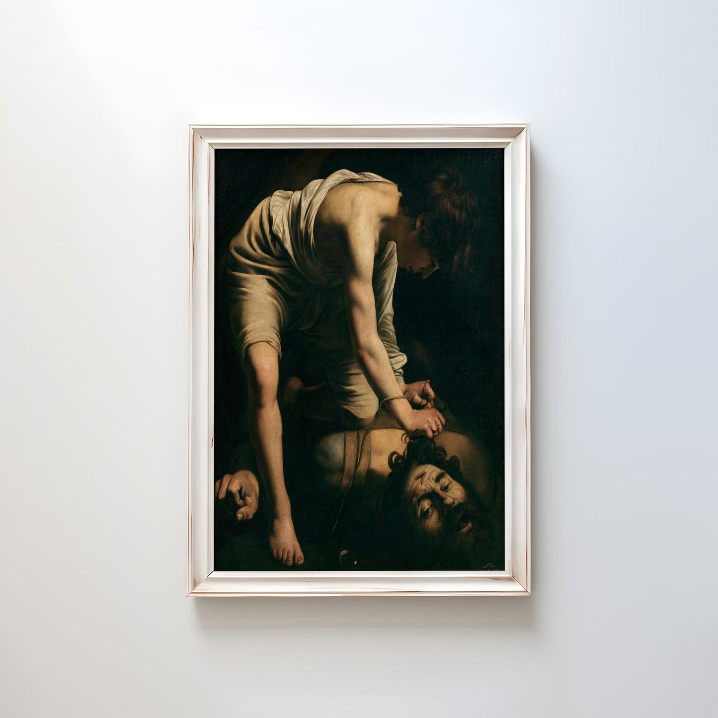 David and Goliath by Caravaggio 1601 | Baroque Art Print (B4179)