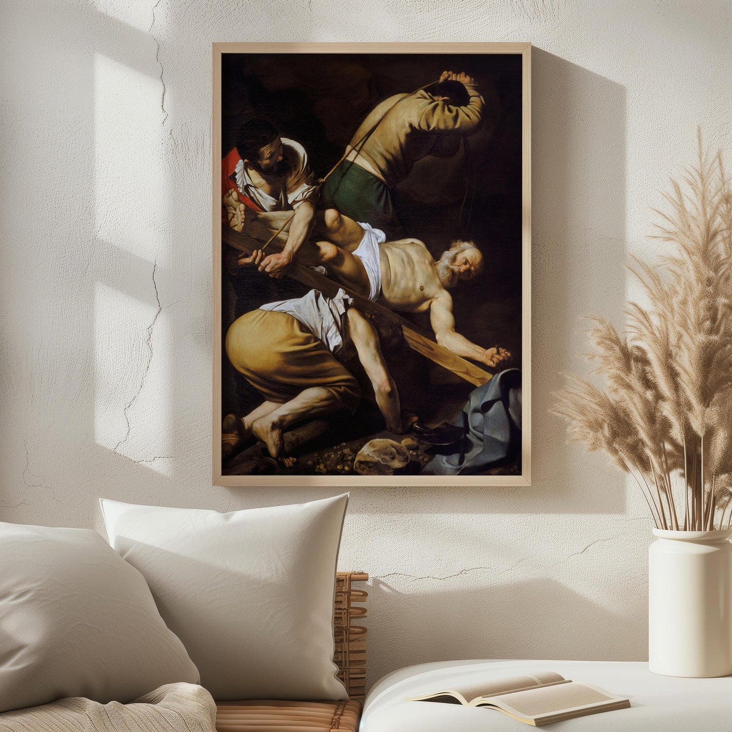 Crucifixion of St. Peter by Caravaggio 1601 | Baroque Art Print (B4178)