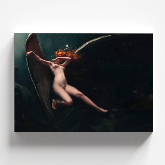 A Fairy Under Starry Skies by Luis Ricardo Falero | Academic Art Print (D0637)