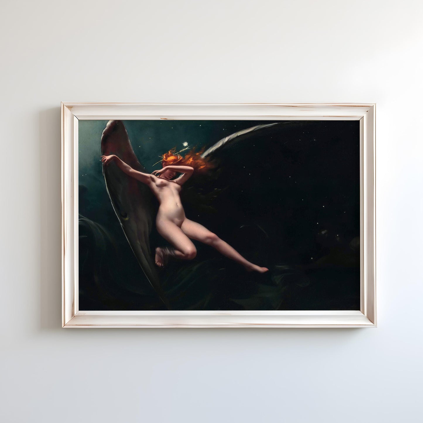 A Fairy Under Starry Skies by Luis Ricardo Falero | Academic Art Print (D0637)