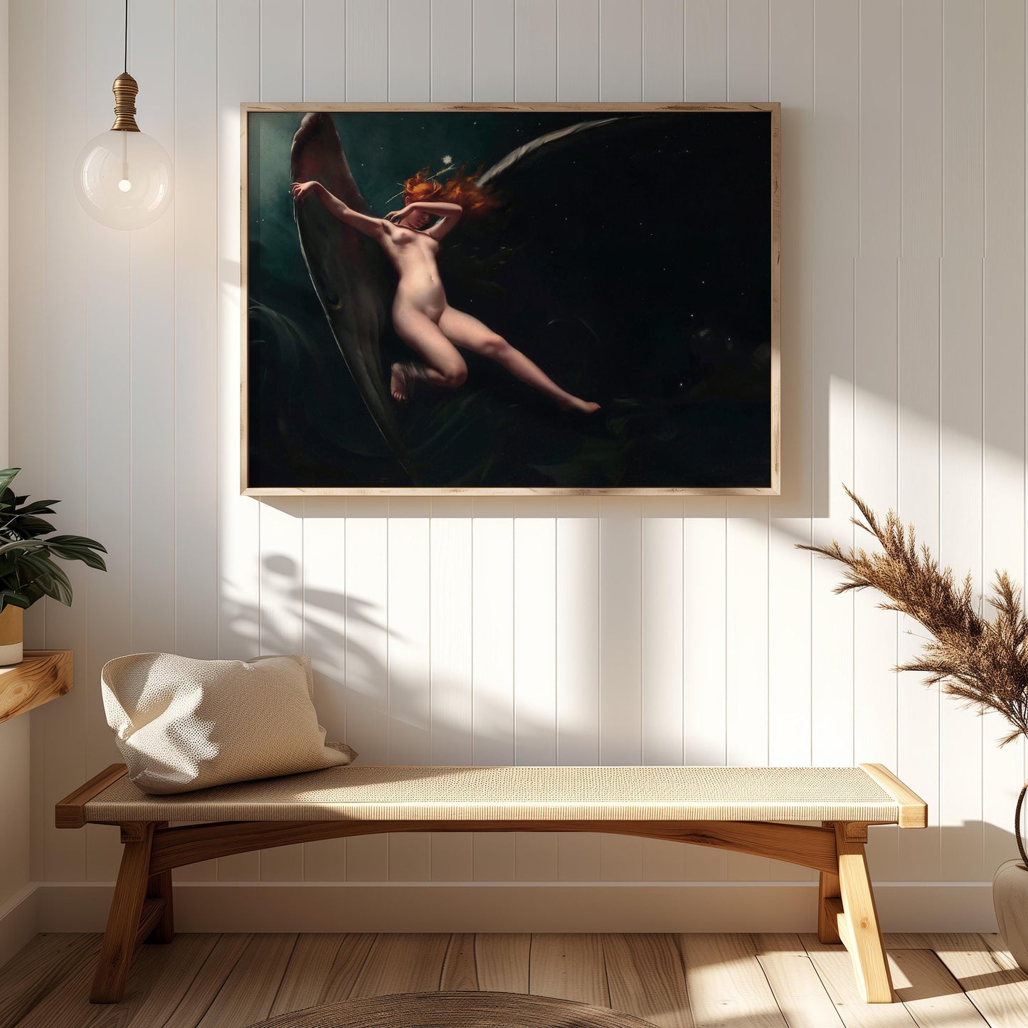 A Fairy Under Starry Skies by Luis Ricardo Falero | Academic Art Print (D0637)