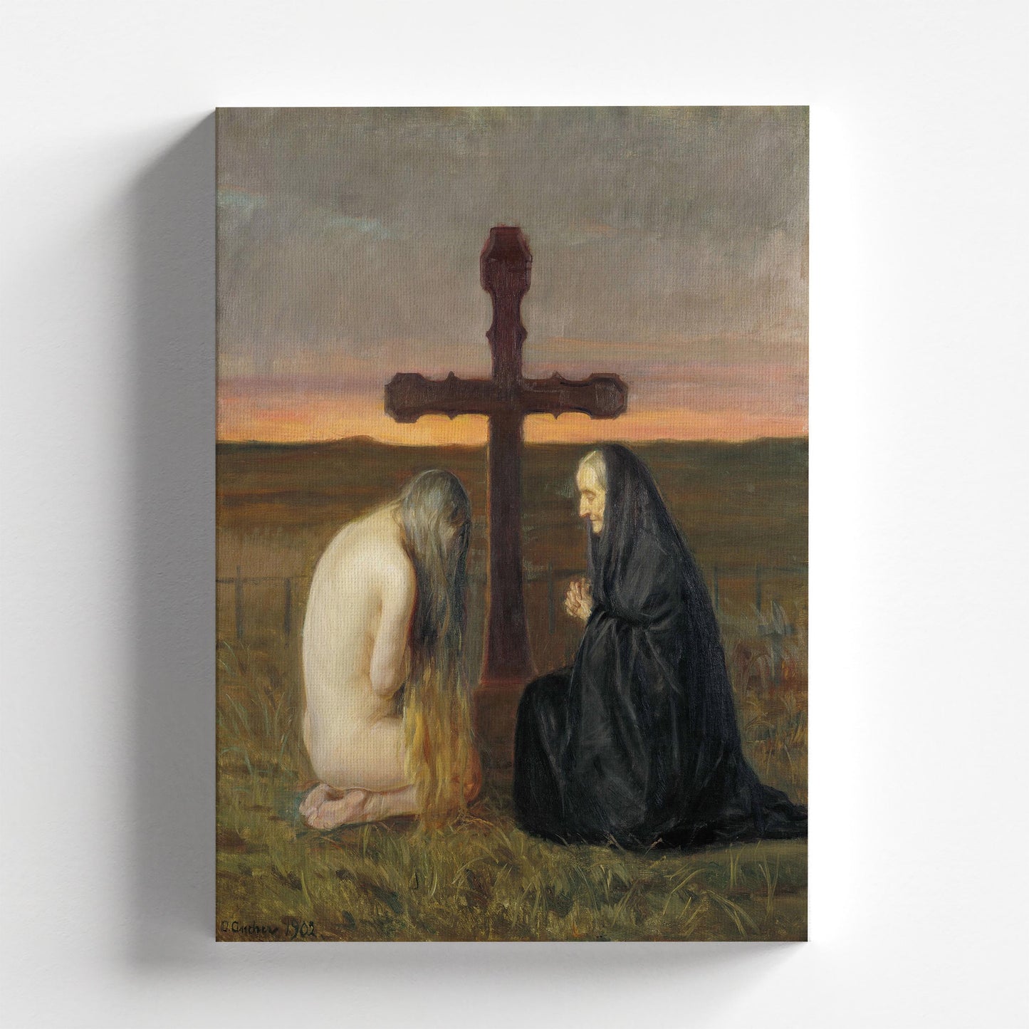 Grief by Anna Ancher 1902 | Danish Art Print (D0758)