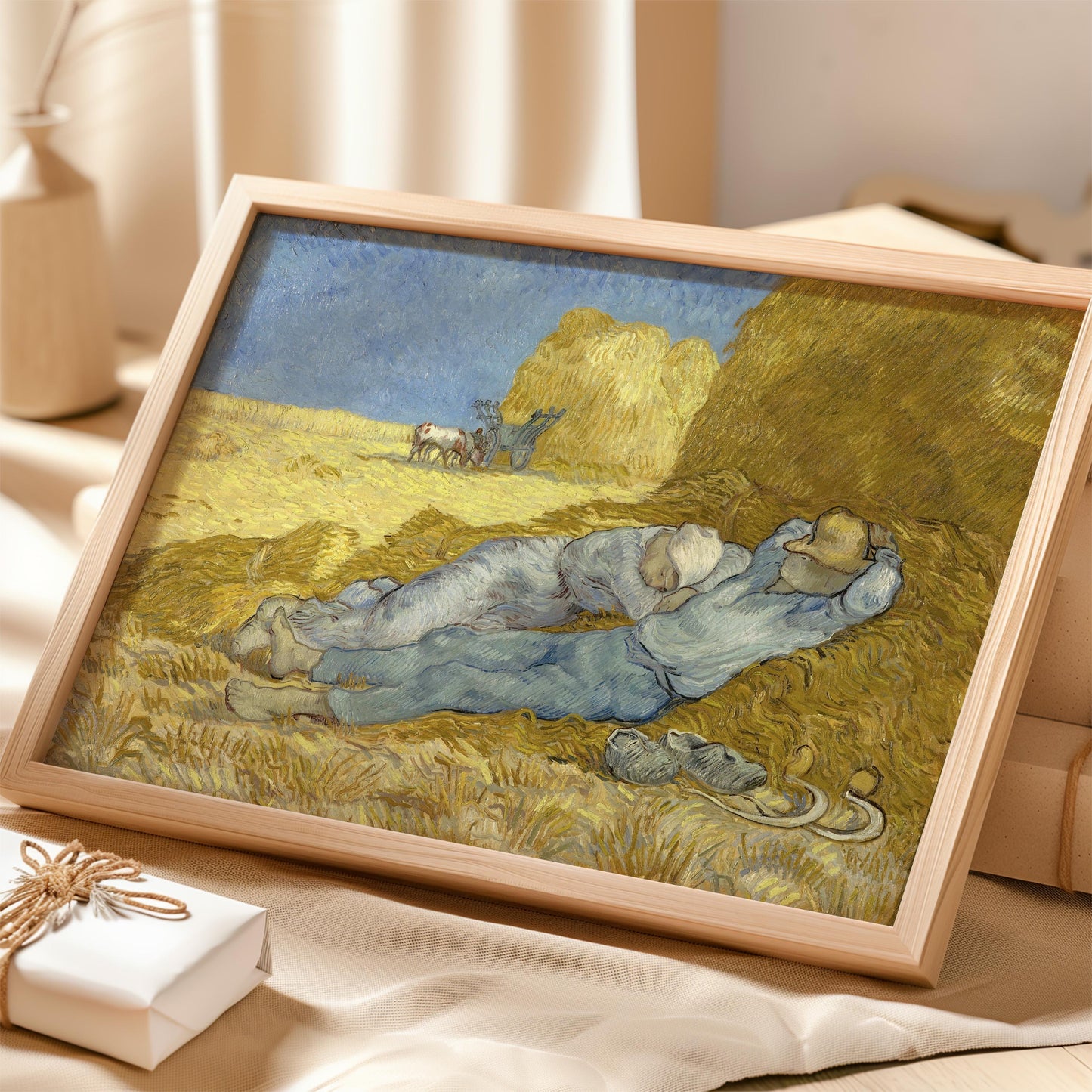 The Siesta (after Millet) by Vincent van Gogh 1890 | Post-Impressionist Art Print (D0709)